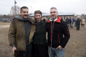Csányi Sándor, Gera Marina és Szász Attila - Örök tél forgatás