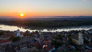 Napfelkelte Szentendrén légifotó