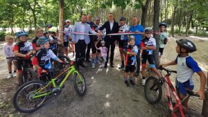 Nyáron adták át a bringaparkot Nagymaroson